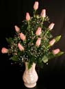 12 Roses in a Vase